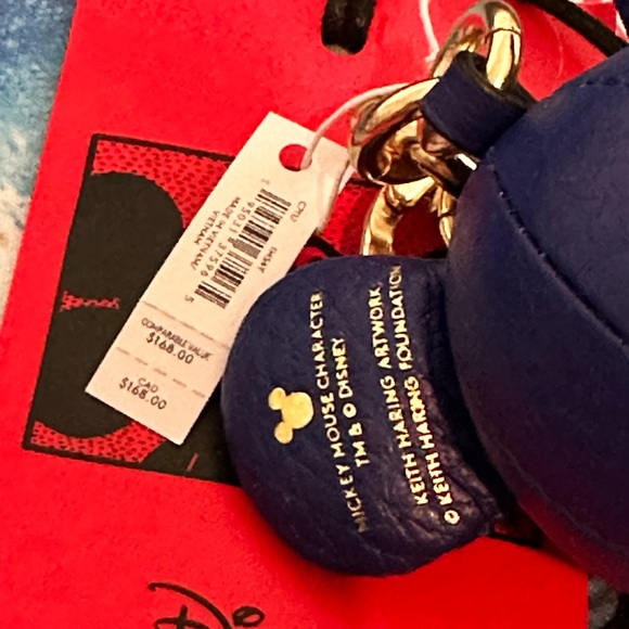 NWT Coach Limited Edition Disney Mickey Mouse X Keith Haring Charm - Picture 11 of 12